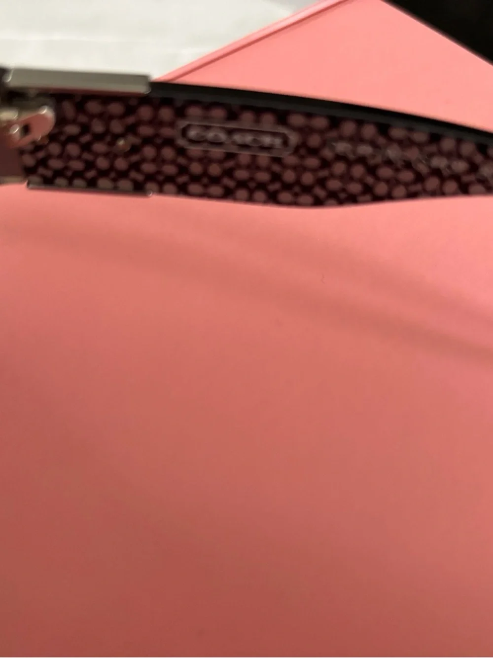 COACH Black Square Frame Delphine Sunglasses with Dark Lenses - Picture 5 of 7